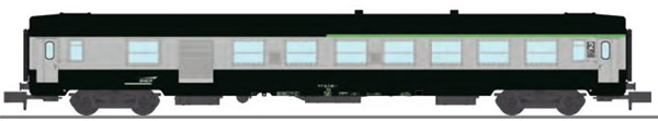 REE Modeles NW-178 - French SNCF Coach Class UIC CAR B5D Green-Grey, arrow logo Era V
